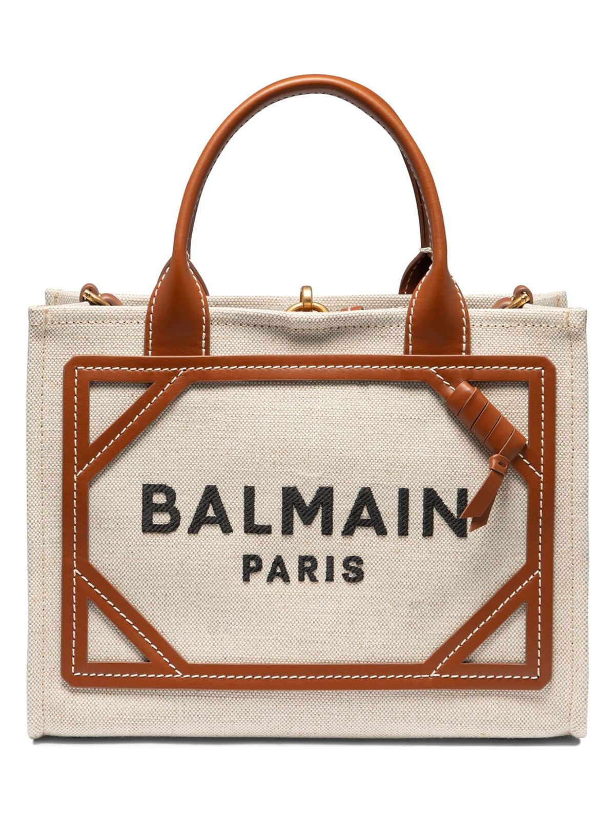 Balmain Women's B Army Tote Bag in Beige | DN1FE809TDCSGEM