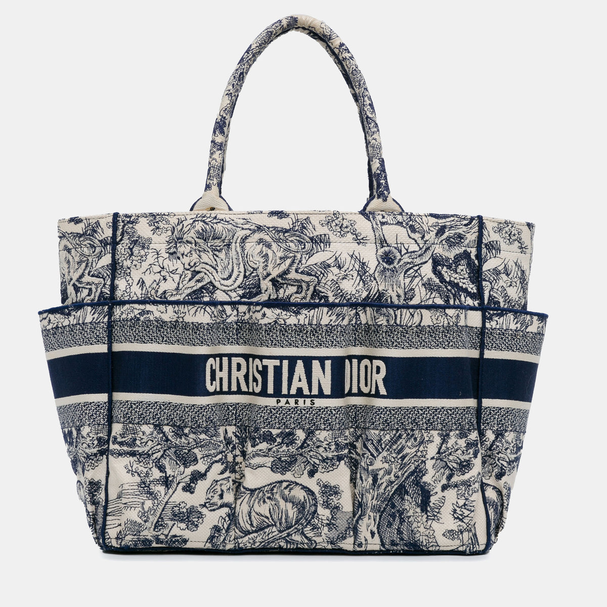 Dior Embroidered Toile De Jouy Catherine Tote Bag