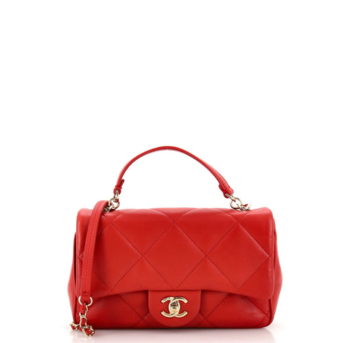 CHANEL Easy Carry NM Flap Bag Quilted Lambskin Small