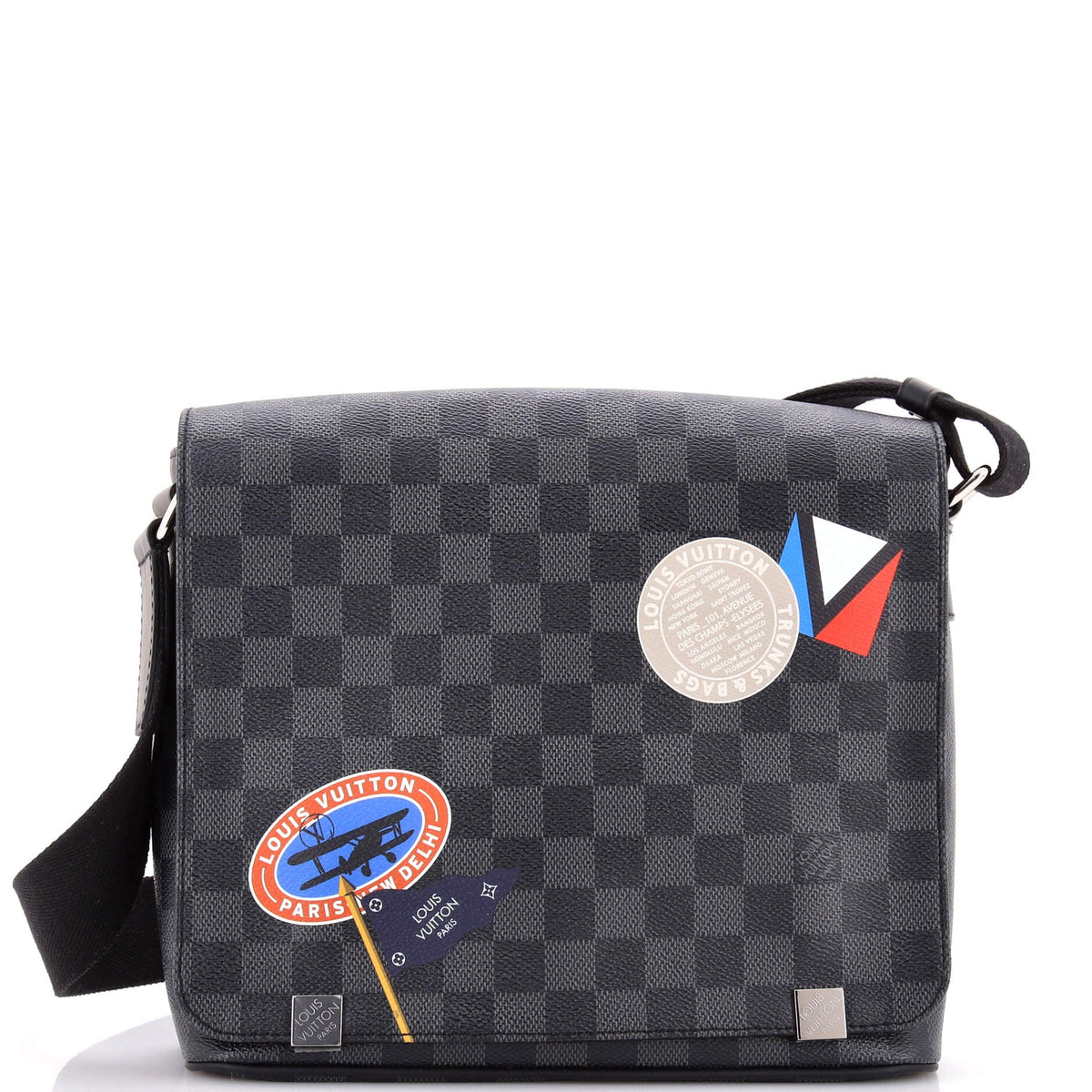 Louis Vuitton District Messenger Bag Limited Edition Damier Graphite LV League PM