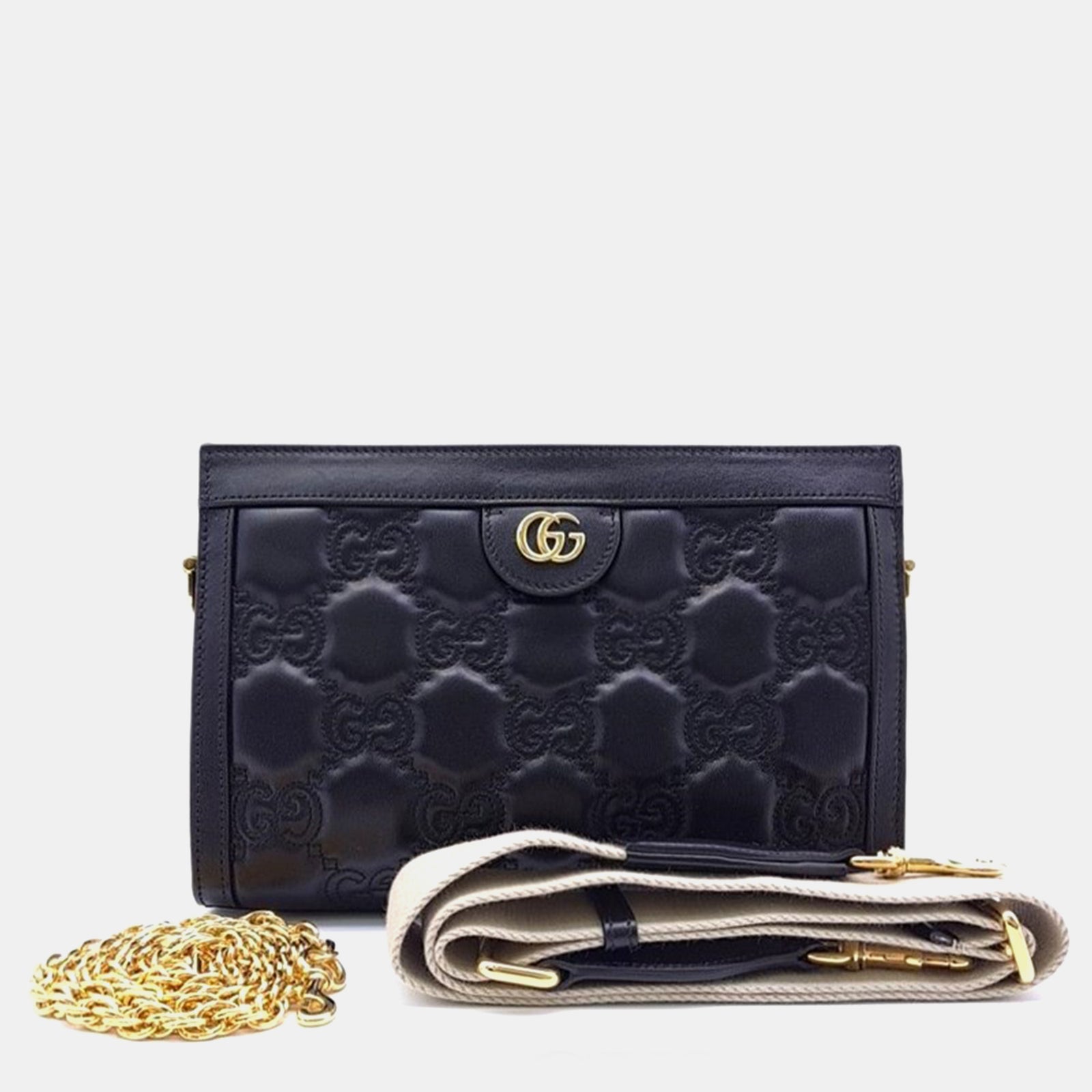 Gucci Black Leather Small Shoulder Bag