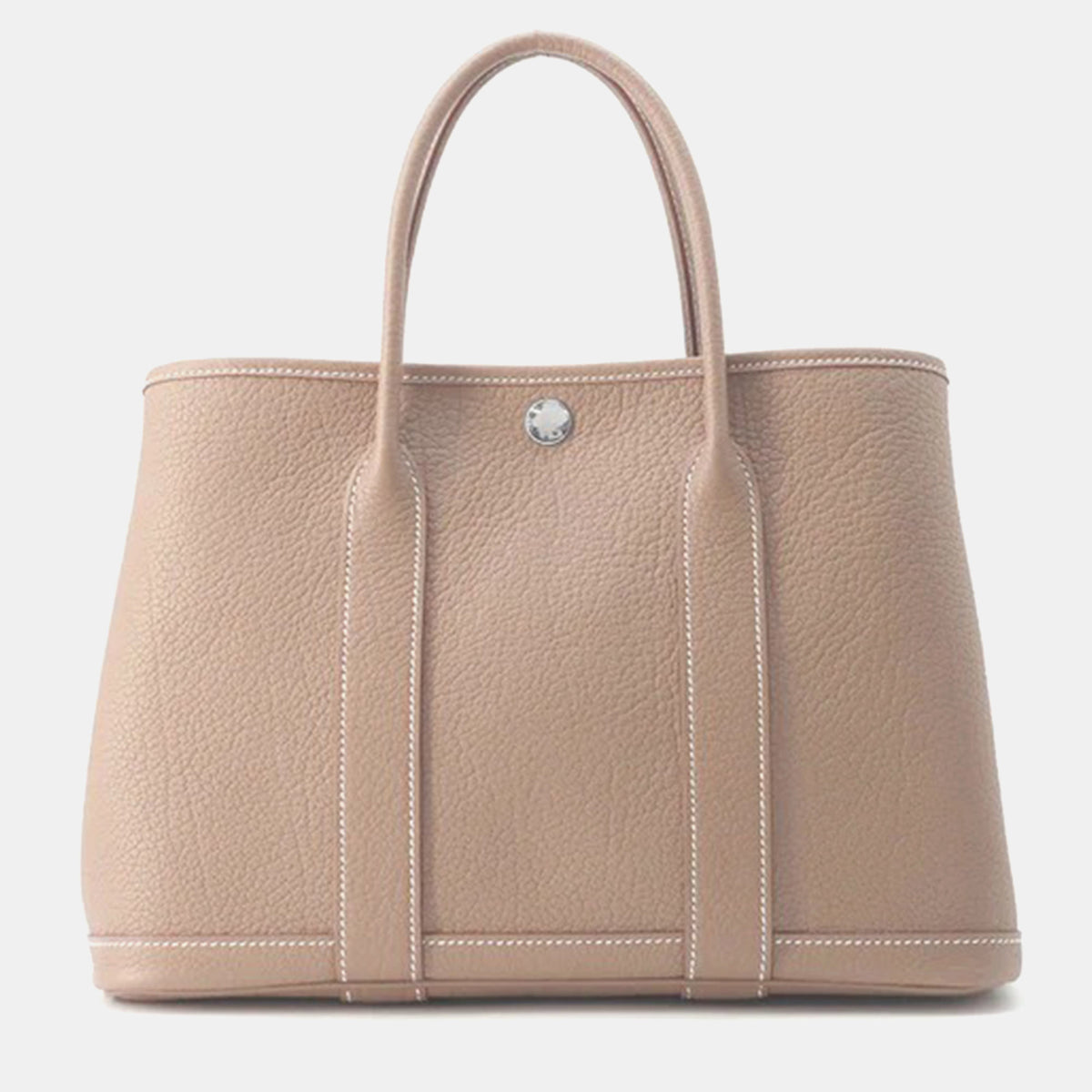 Hermès Etoupe Negonda Leather Garden Party Bag Size TPM
