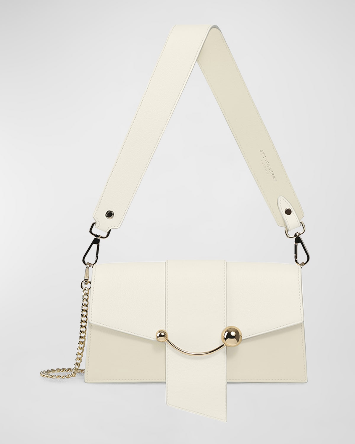 Strathberry Crescent Mini Leather Shoulder Bag