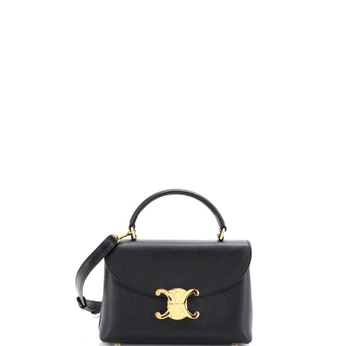 CELINE Nino Top Handle Bag Leather Teen