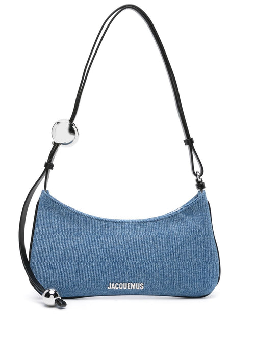 Women's Le Bisou Perle Leather Shoulder Bag in Blue | Size UNI | 231BA057