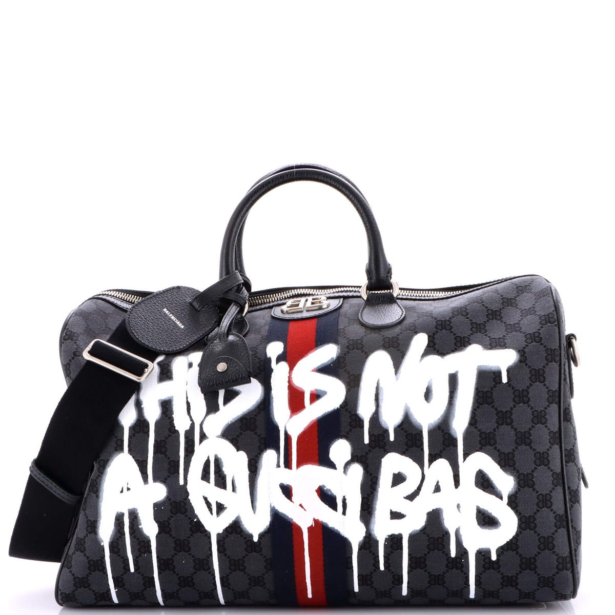 Balenciaga x Gucci The Hacker Project Duffle Bag Graffiti BB Canvas Medium