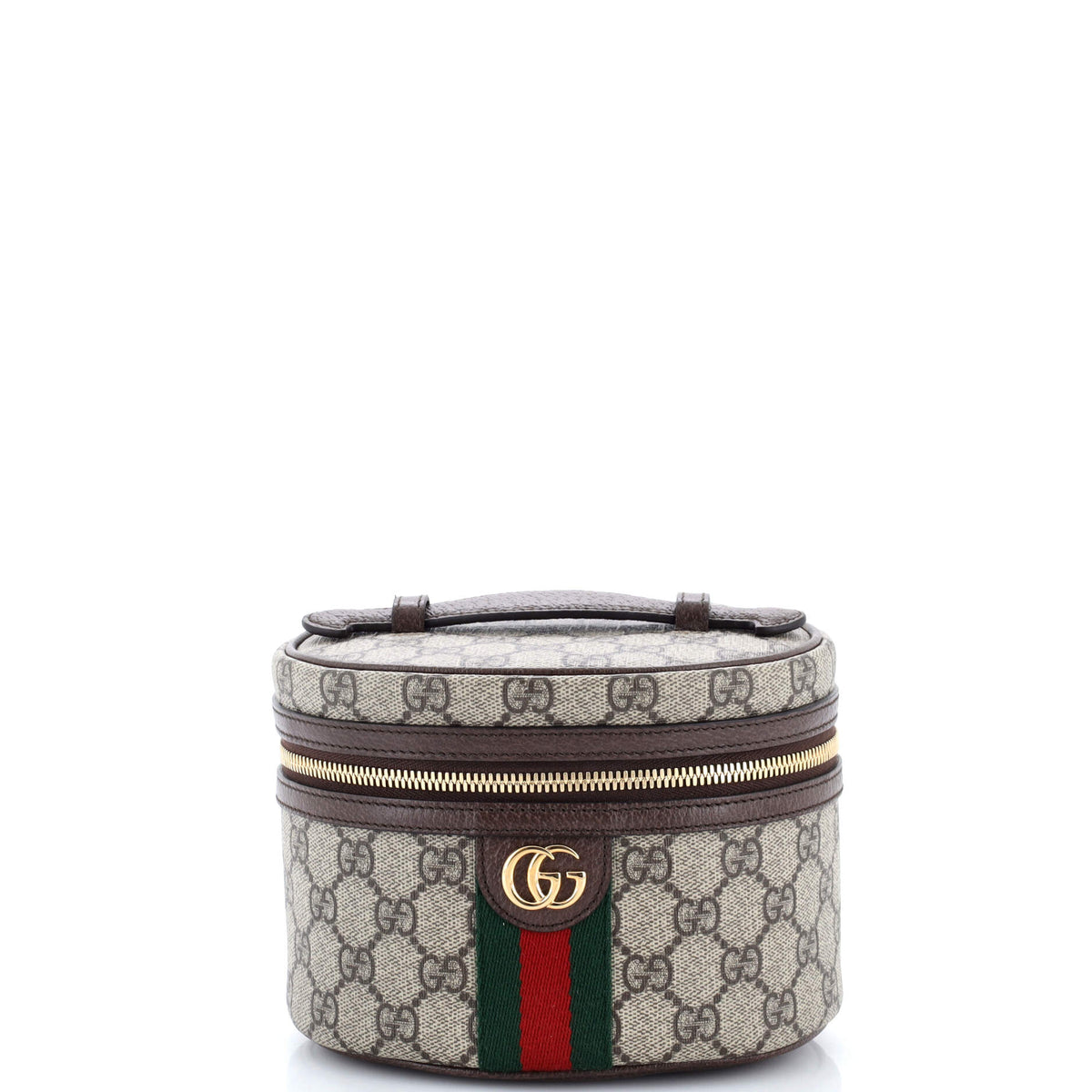 Gucci GUCCI Ophidia Top Handle Cosmetic Case GG Coated Canvas Mini