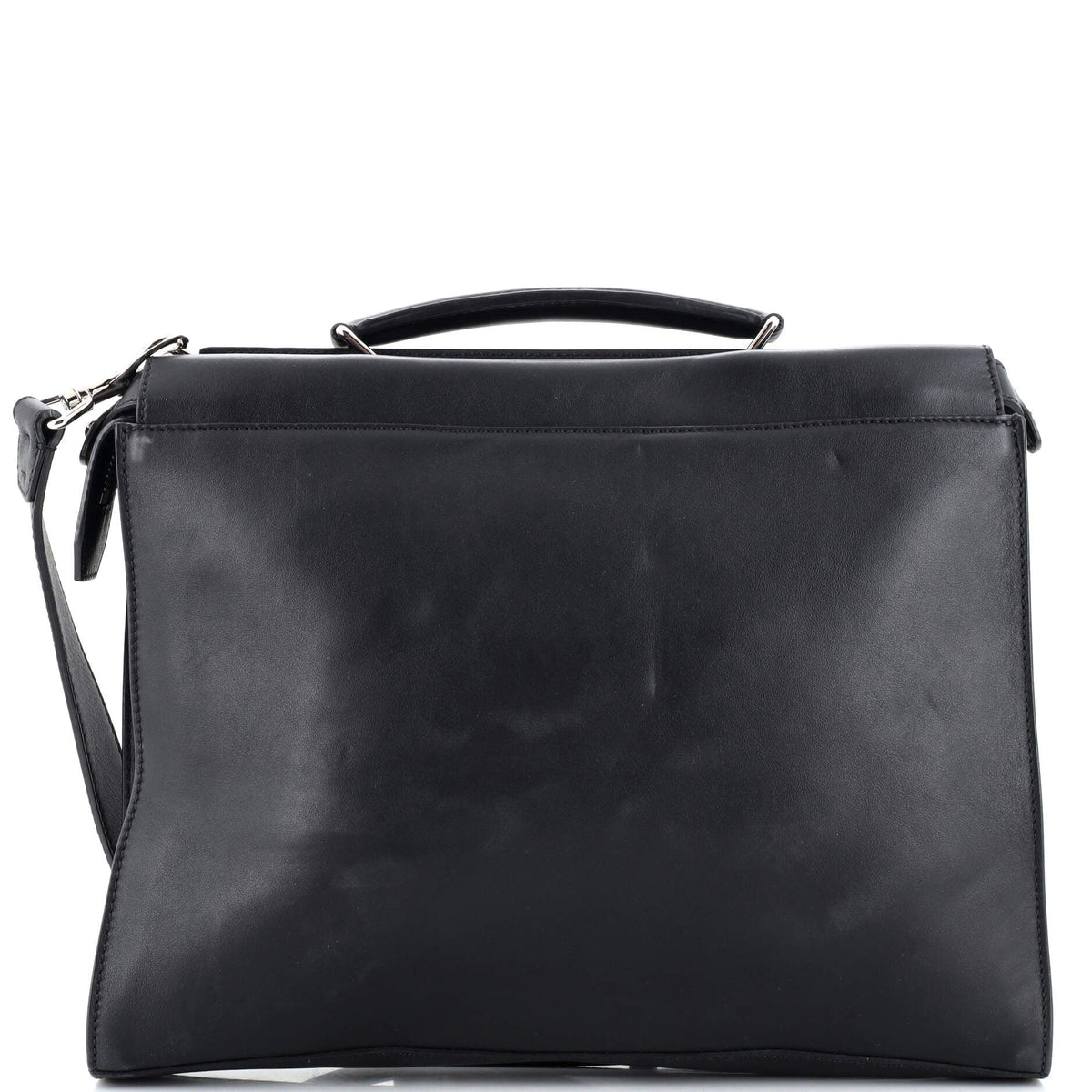 Fendi FENDI Peekaboo Fit Bag Leather with Zucca Embossed Leather Regular