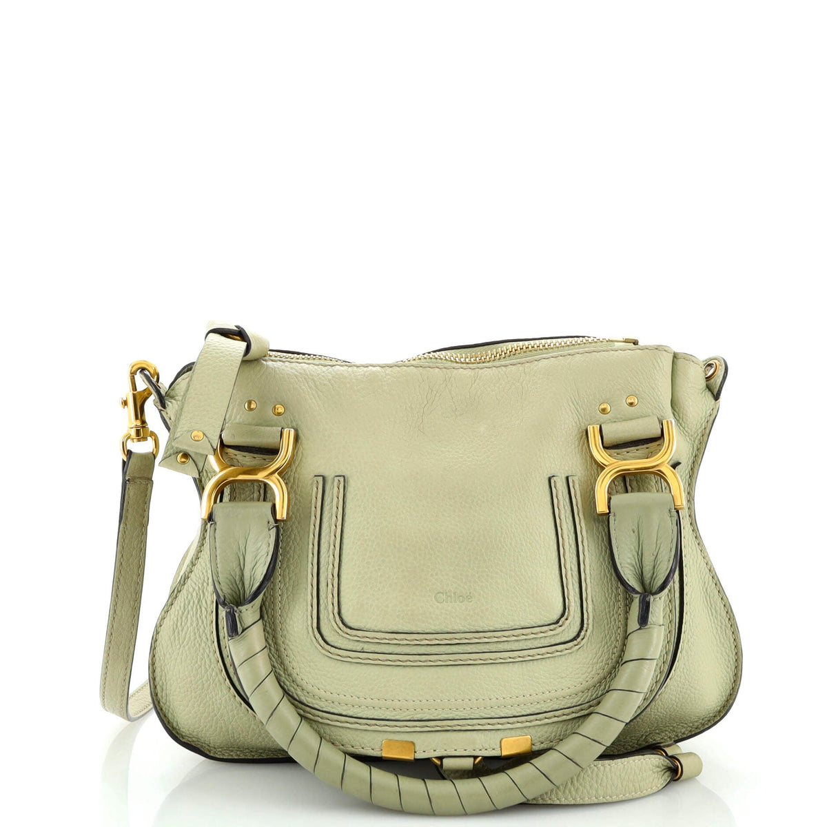 Chloe CHLOE Marcie Satchel Leather Small