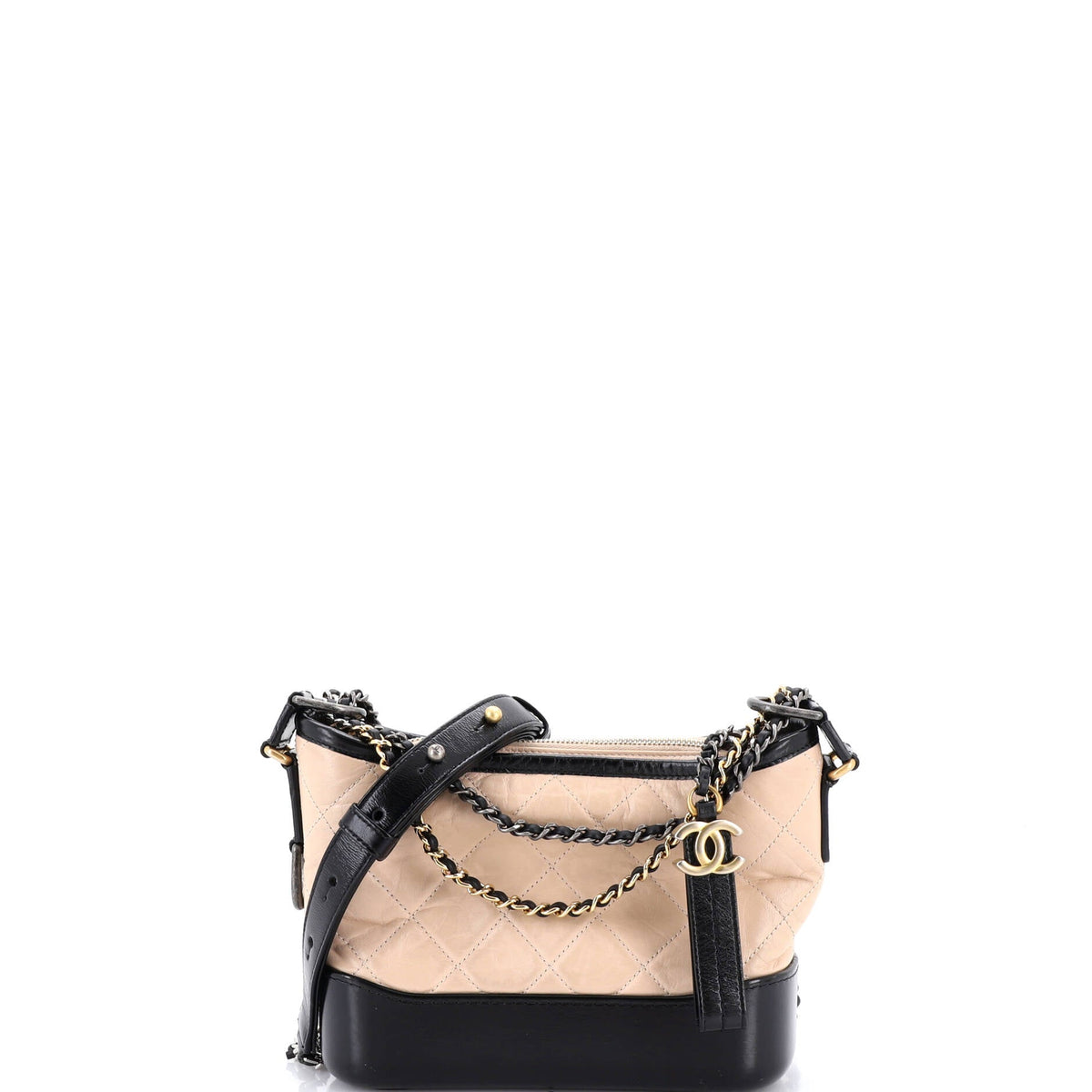 Chanel CHANEL Gabrielle Hobo Quilted Aged Calfskin Small