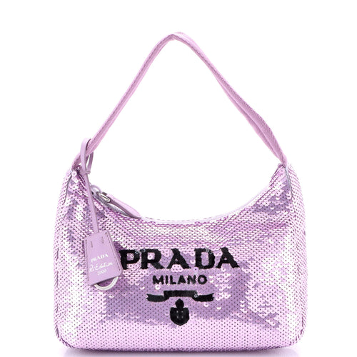PRADA Re-Edition 2000 Hobo Sequins Mini