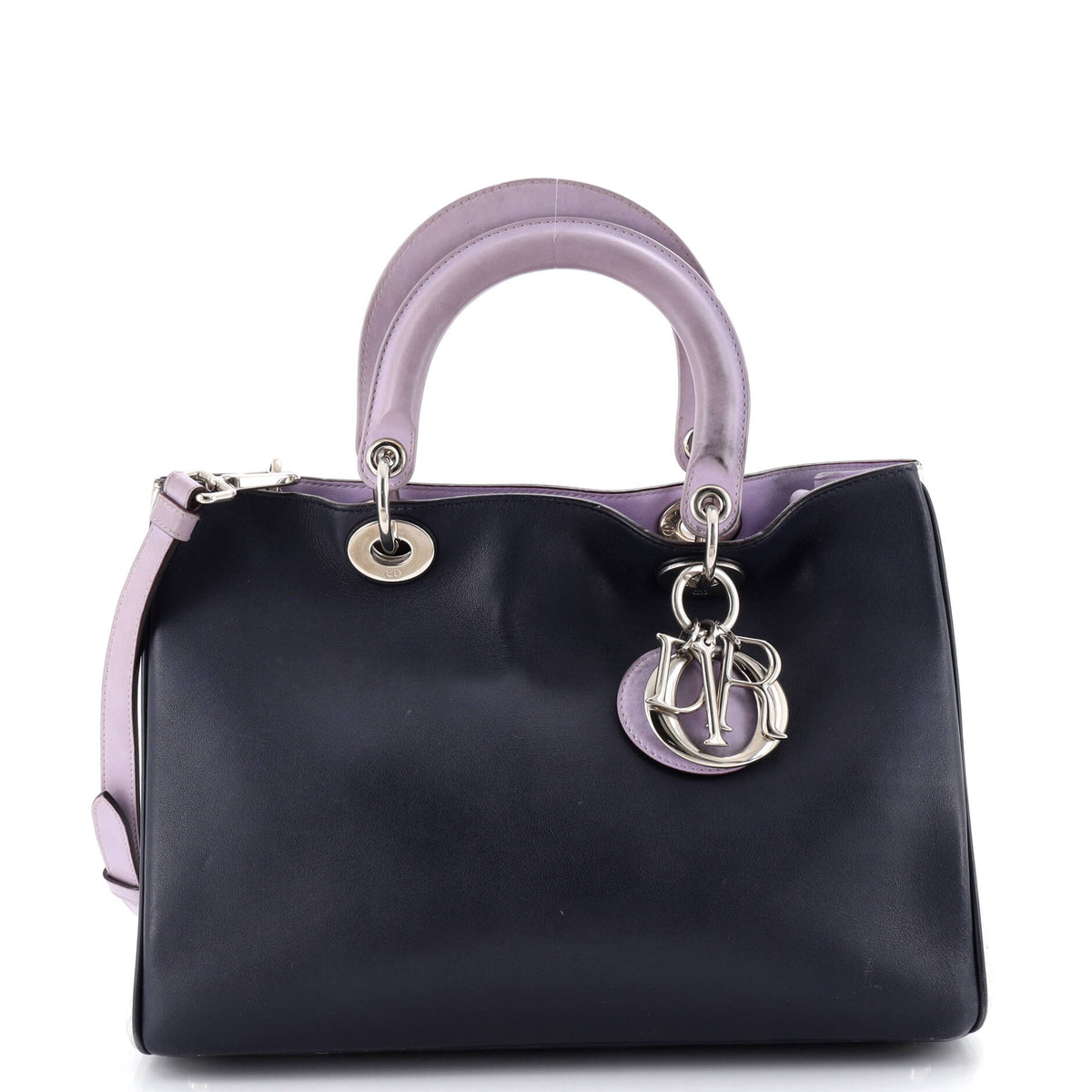 Christian Dior Diorissimo Tote Smooth Calfskin and Python Medium