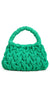 Cable Knit Bag Green One Size