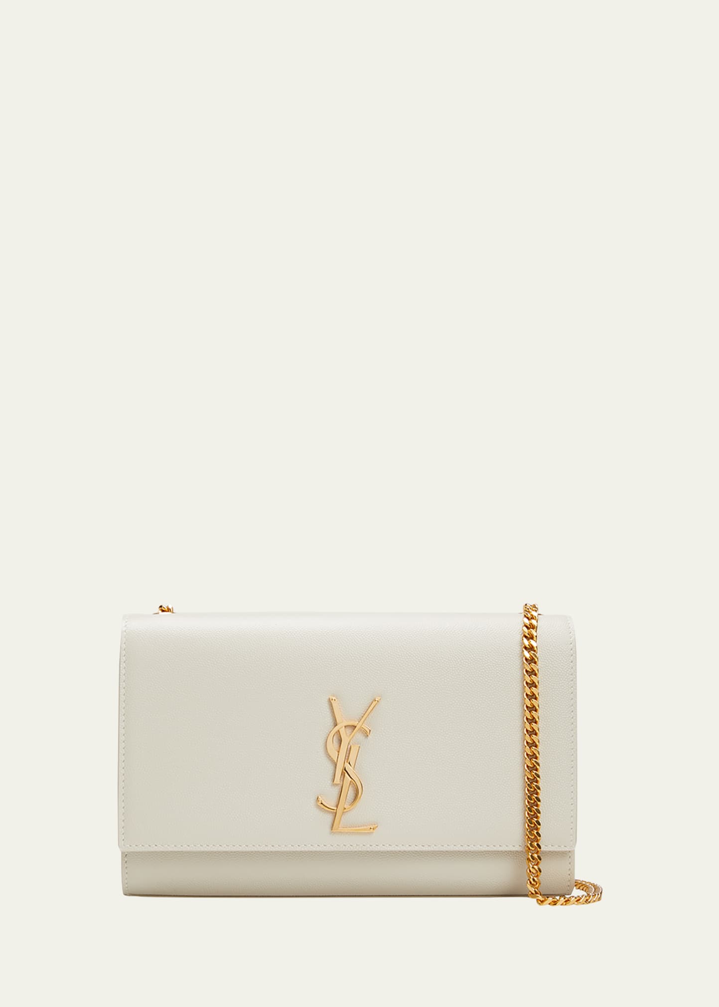 Saint Laurent Sac à bandoulière Kate Medium YSL en cuir grainé