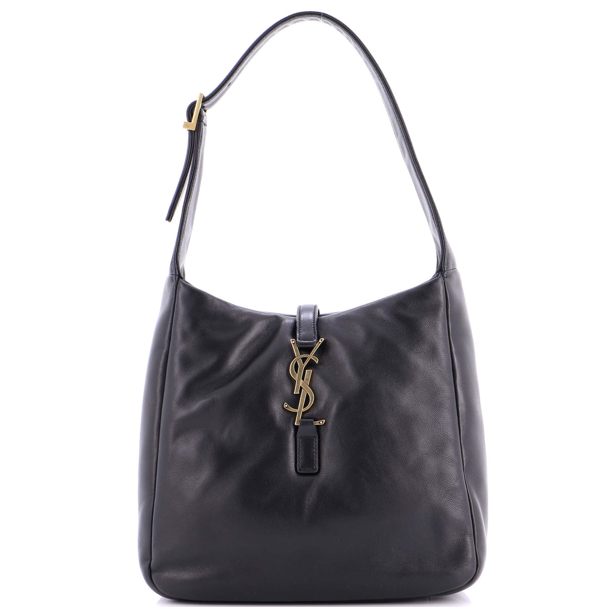 Saint Laurent Le 5 a 7 Supple Hobo Leather Small