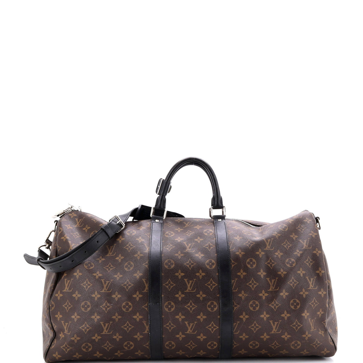Louis Vuitton Keepall Bandouliere Bag Macassar Monogram Canvas 55