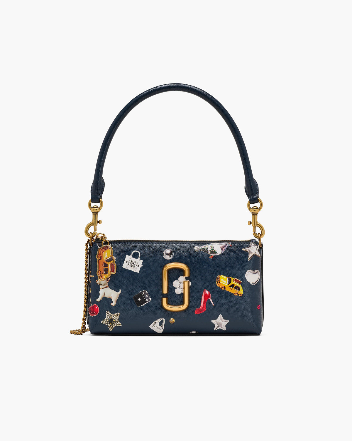 Marc Jacobs Marc Jacobs The Trinket Snapshot Convertible Shoulder Bag in Navy Multi