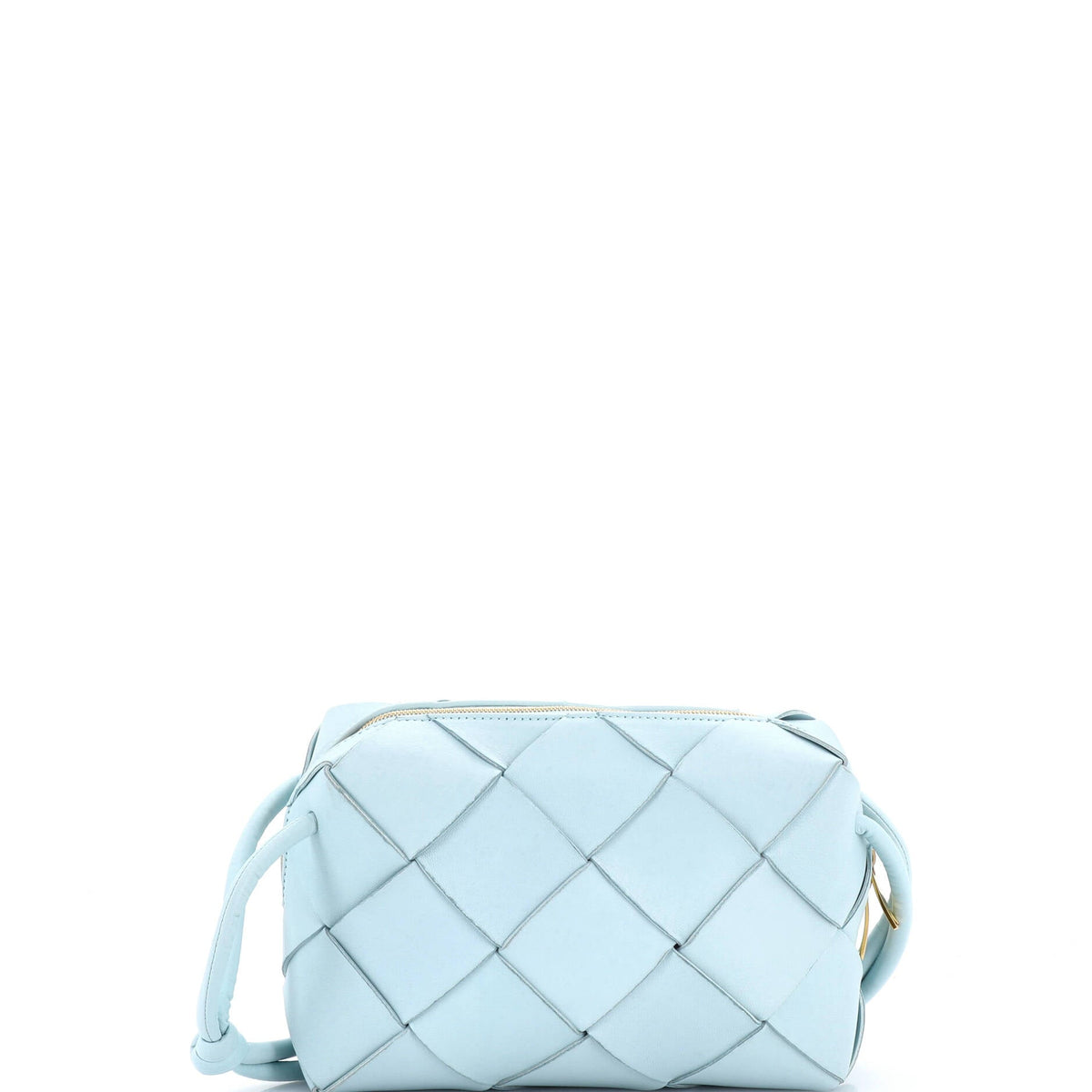 Bottega Veneta Cassette Camera Crossbody Bag Maxi Intrecciato Leather Small