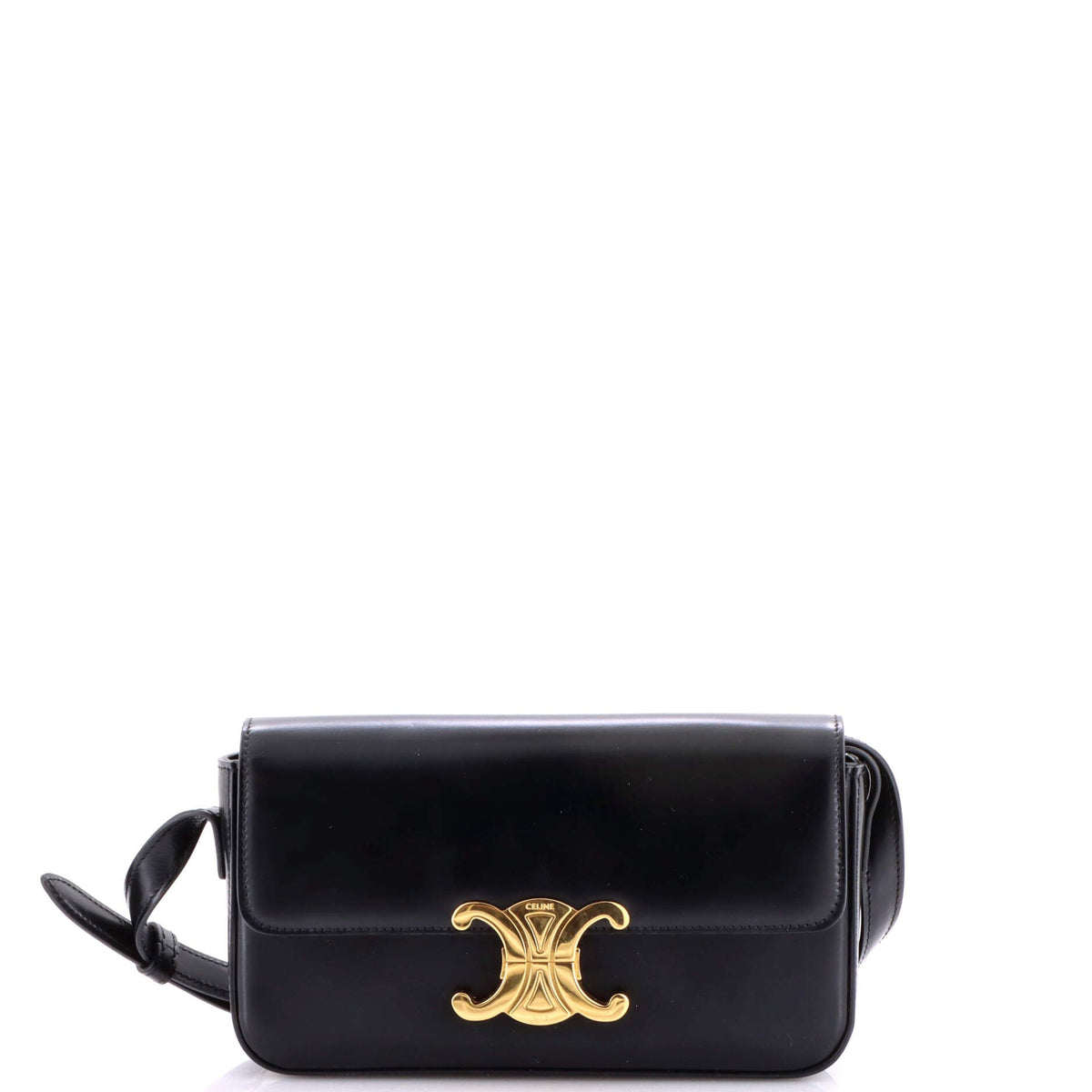 Celine CELINE Triomphe East-West Shoulder Bag Smooth Calfskin