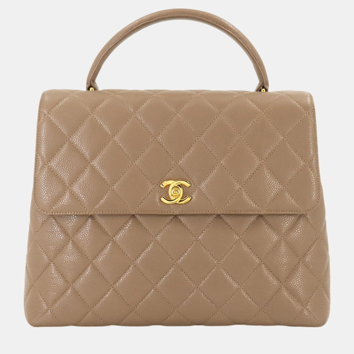 Chanel Caviar Skin Leather Matelasse Handbag