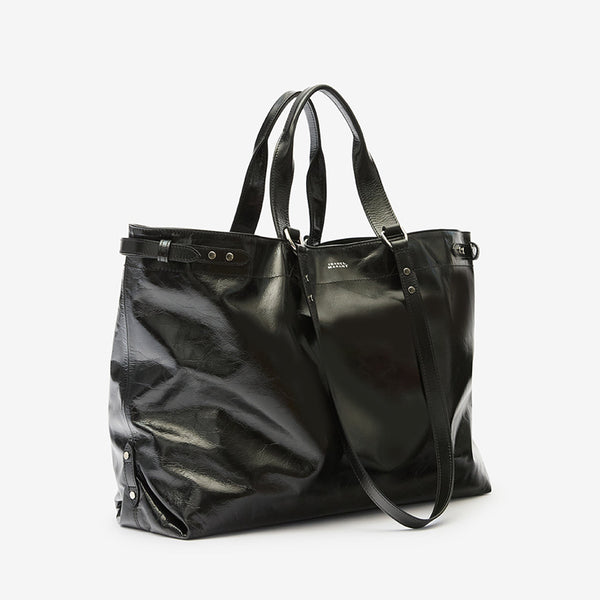 Winna Tote Bag In Leather -  - Black - Isabel Marant