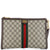 x Gucci The Hacker Project Web Wristlet Clutch BB Coated Canvas