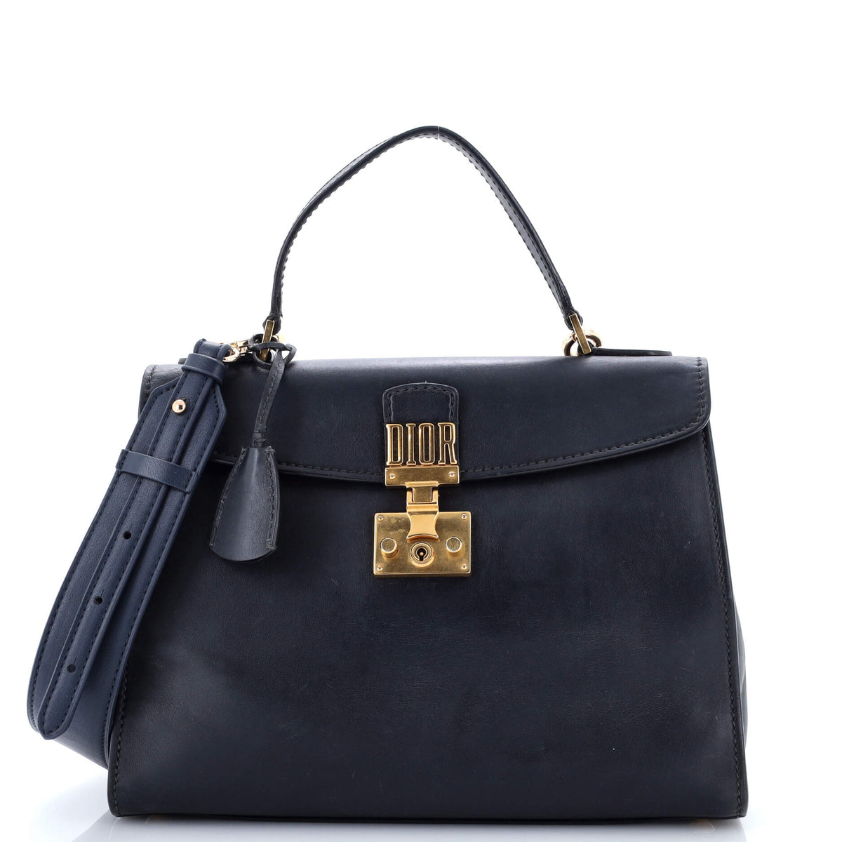 Christian Dior Dioraddict Top Handle Bag Leather Medium