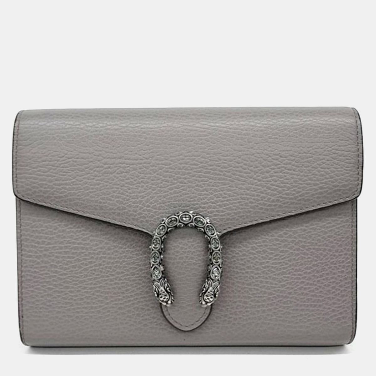 Gucci Grey Leather Dionysus Mini Chain Shoulder Bag