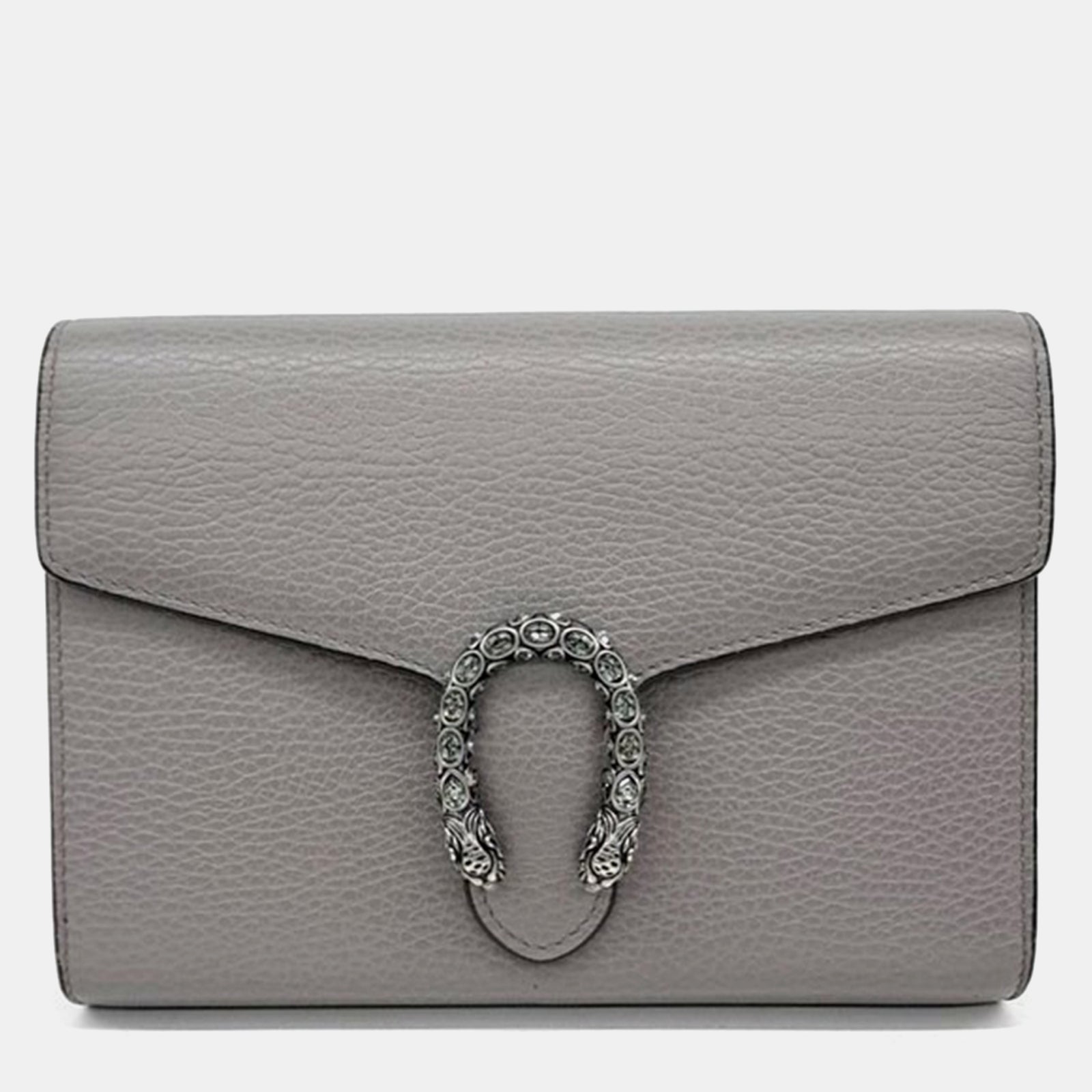 Gucci Mini sac bandoulière en cuir gris Dionysus