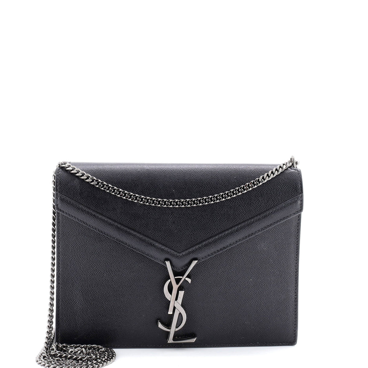 Saint Laurent Cassandra Chain Shoulder Bag Leather Medium
