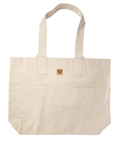 Men's "canvas" Tote Bag in White | HM28GD043WHITE