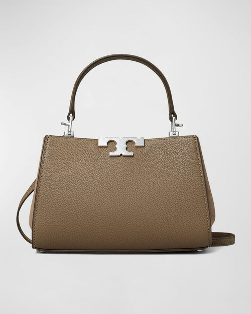 Eleanor Mini Pebbled Leather Satchel Bag