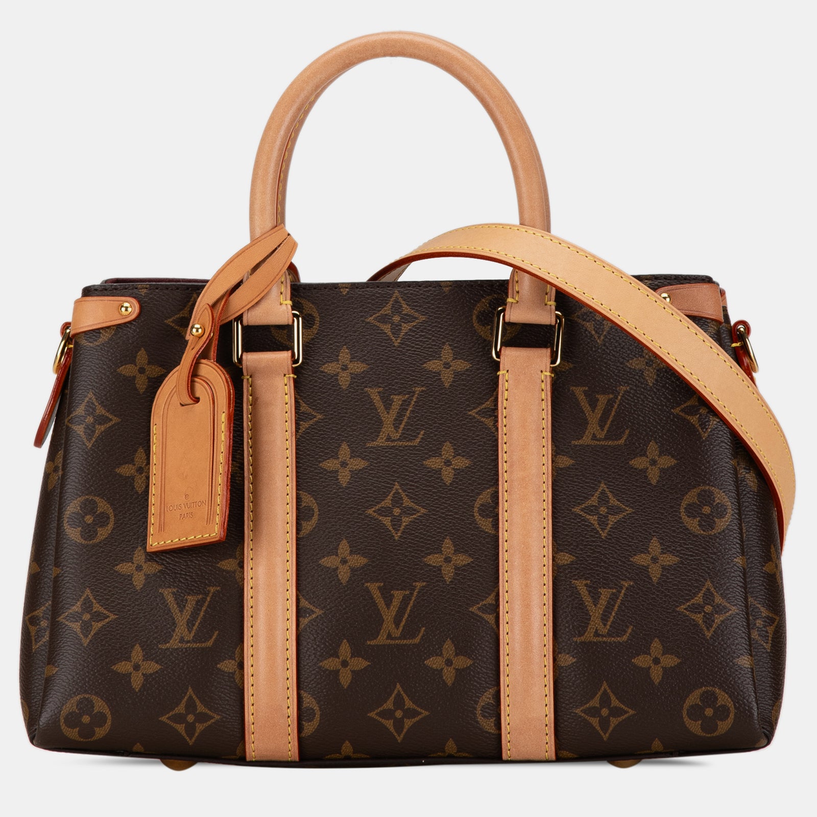 Louis Vuitton Braune Soufflot BB-Tasche aus Canvas mit Monogramm