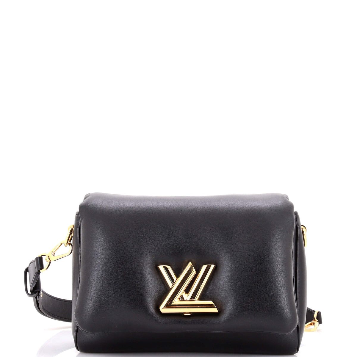 Louis Vuitton Twist Convertible Handbag Puffer Lambskin MM