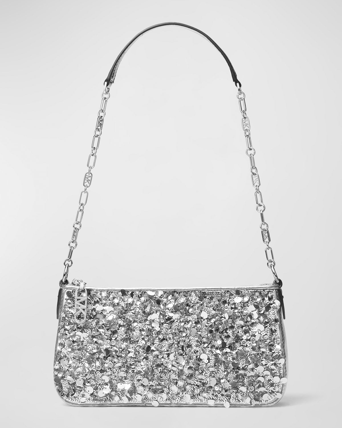 Michael Kors Empire Sequin Chain Pouchette Shoulder Bag