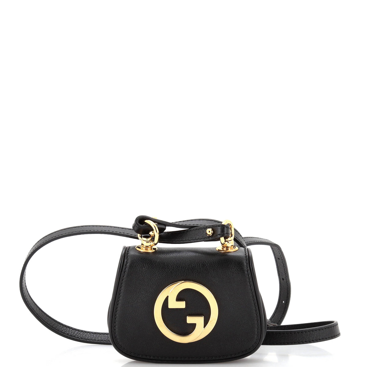 Gucci GUCCI Blondie NM Chain Flap Bag Leather Mini