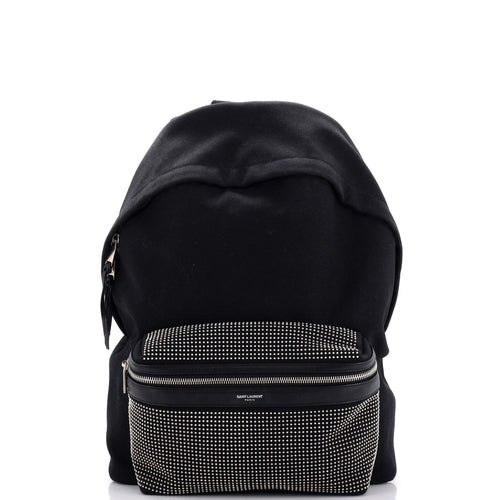 City Backpack Studded Canvas Medium