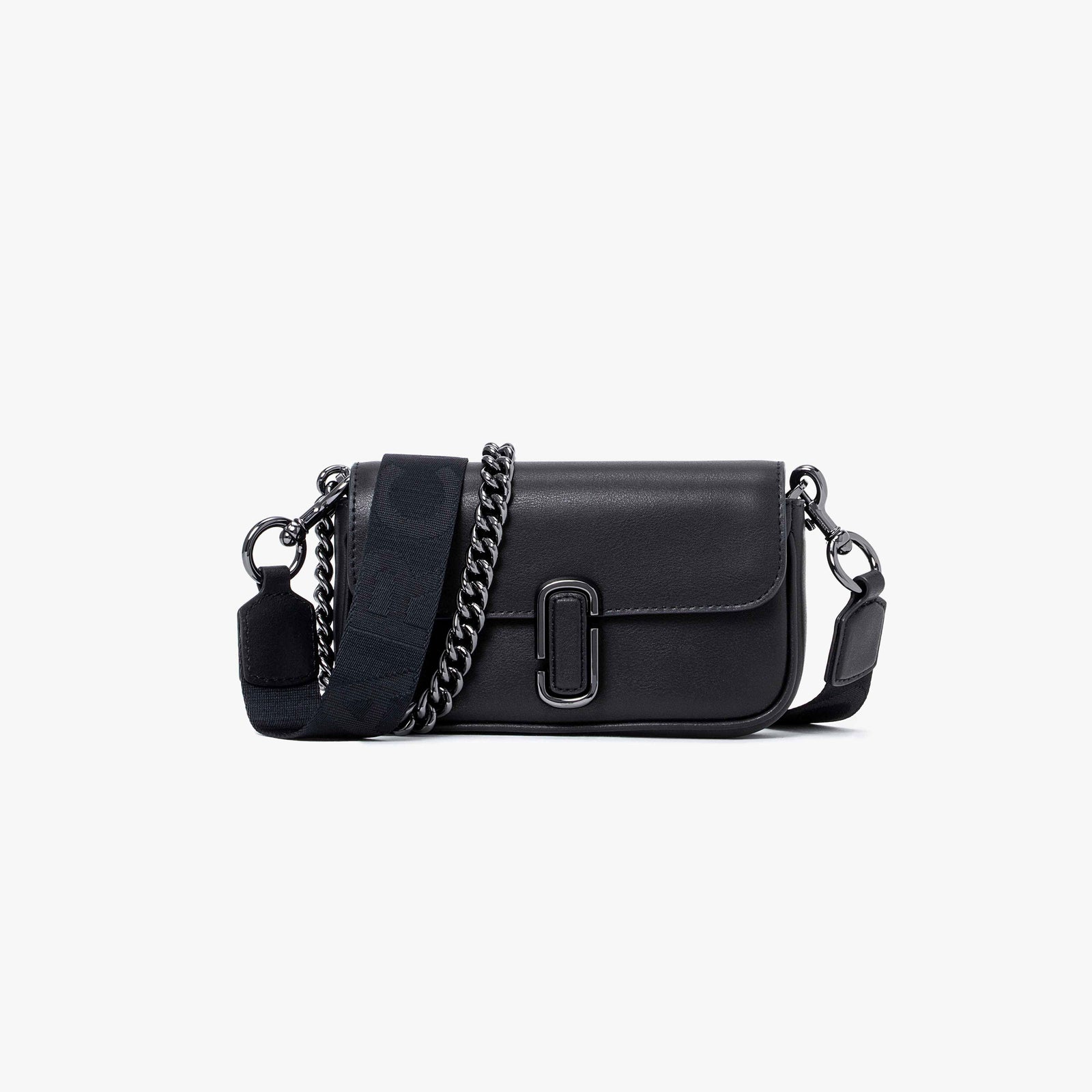 Marc Jacobs The J Marc Mini Shoulder Bag in Black/Gunmetal