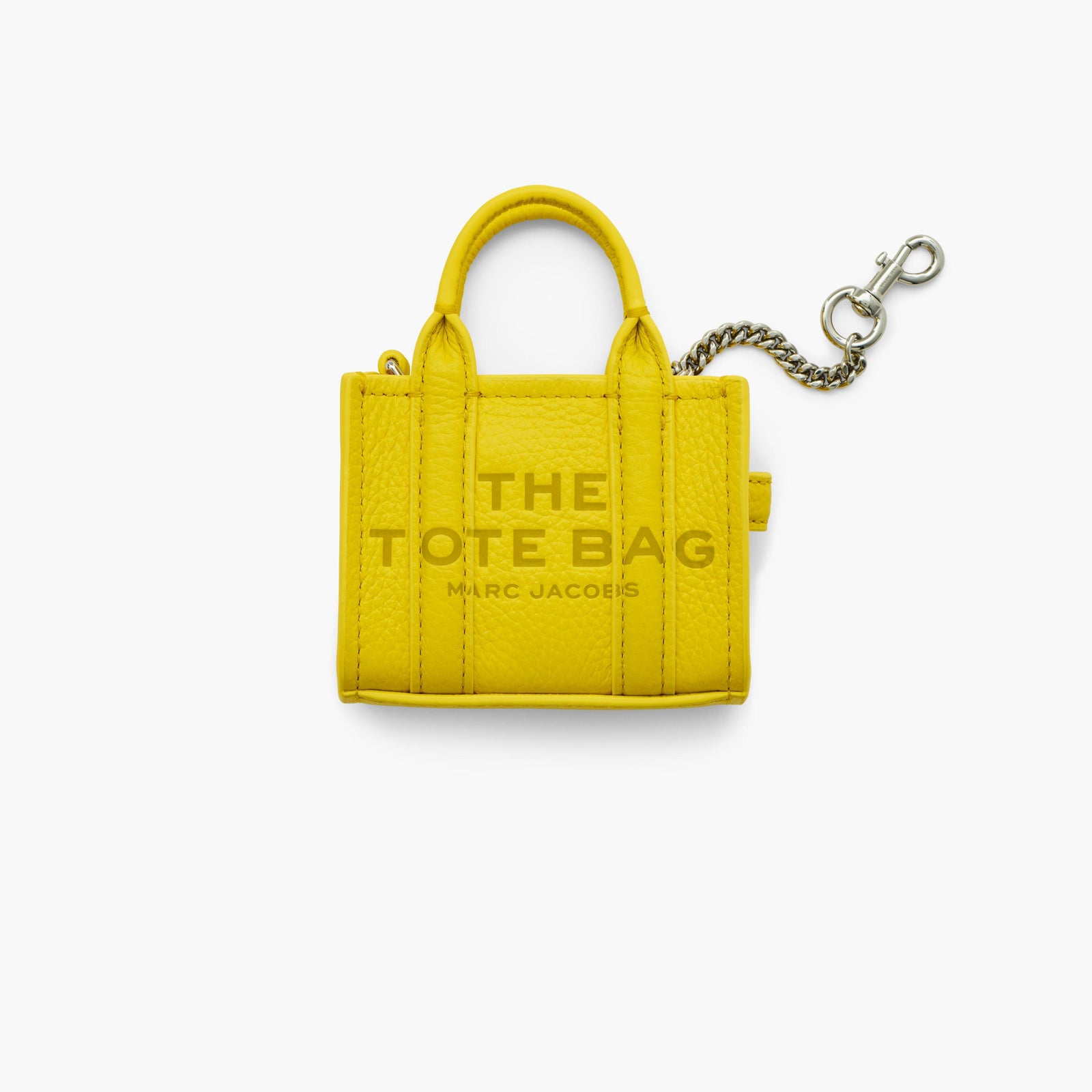 Marc Jacobs The Nano Tote Bag Charm in Smiley Yellow