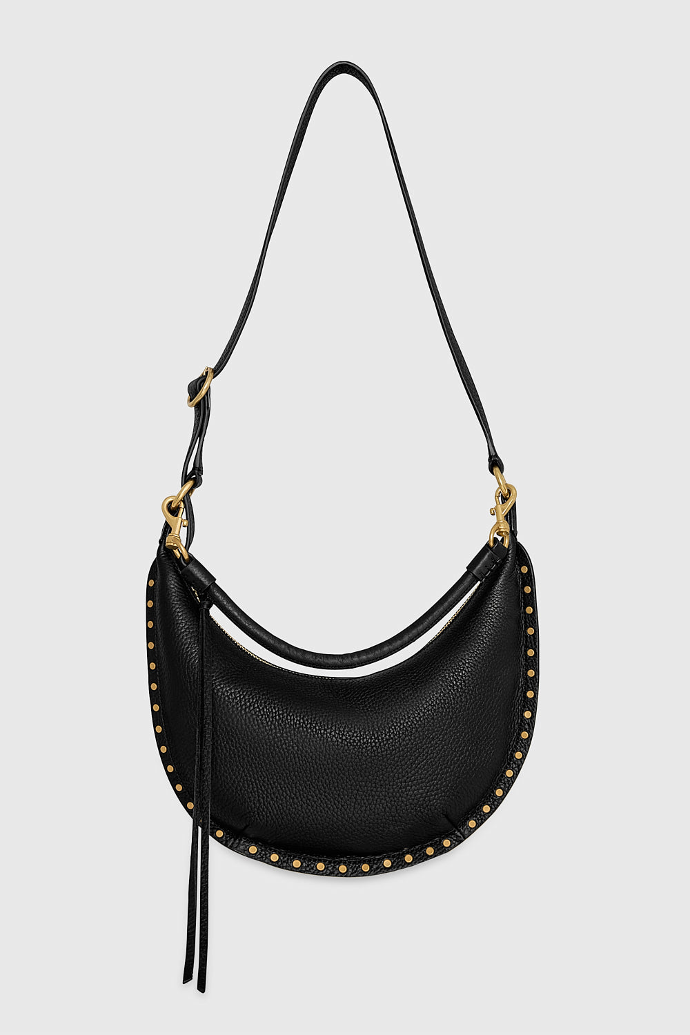 Rebecca Minkoff Darren Small Crescent Crossbody Bag In Black