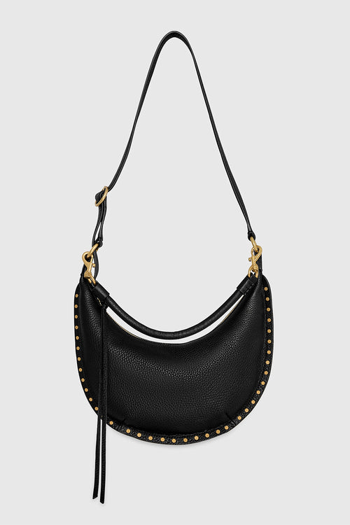 Darren Small Crescent Crossbody Bag In Black