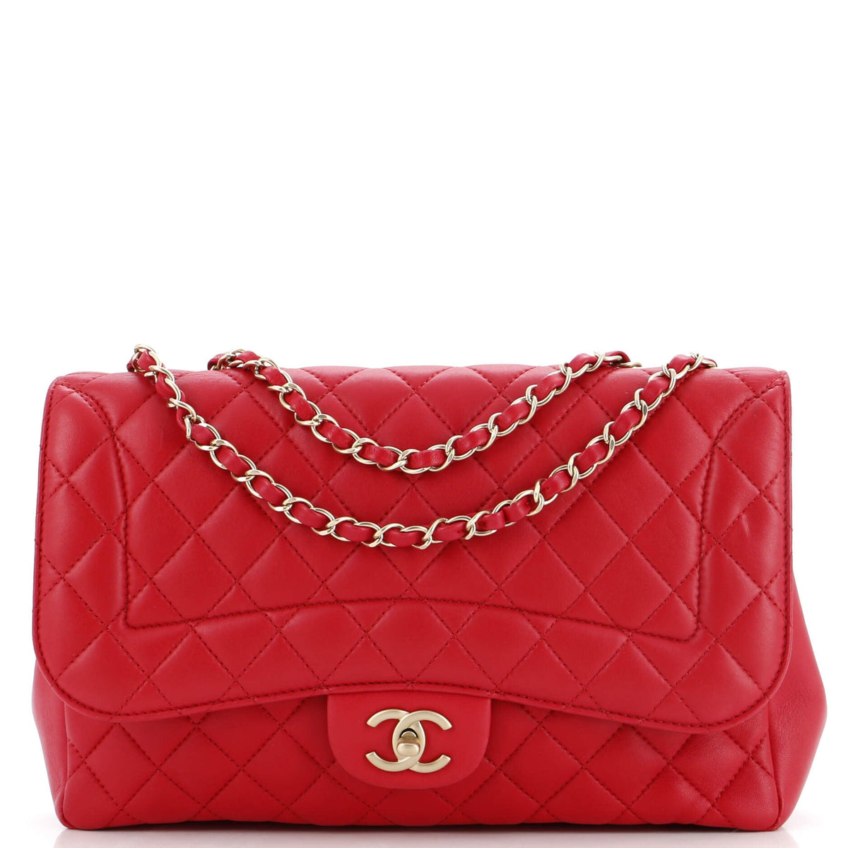 Chanel CHANEL Mademoiselle Chic Flap Bag Quilted Lambskin Jumbo