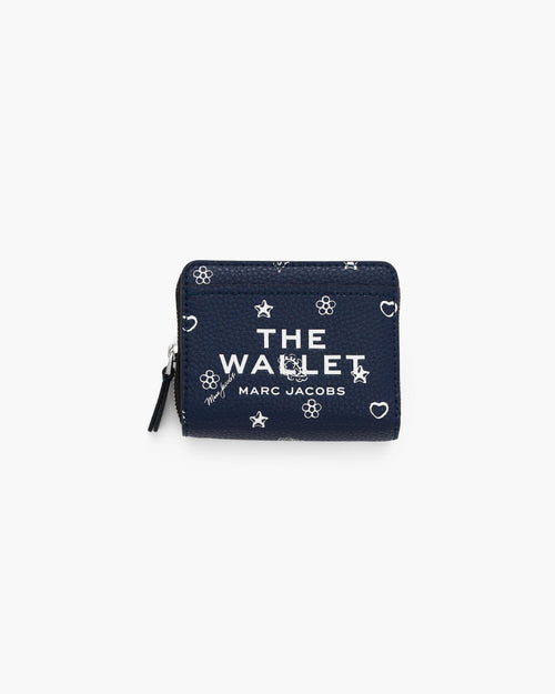 Marc Jacobs The Bandana Mini Compact Wallet in Navy Multi
