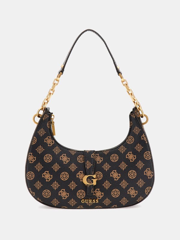 Guess Sac à bandoulière Kuba 4G avec logo pivoine