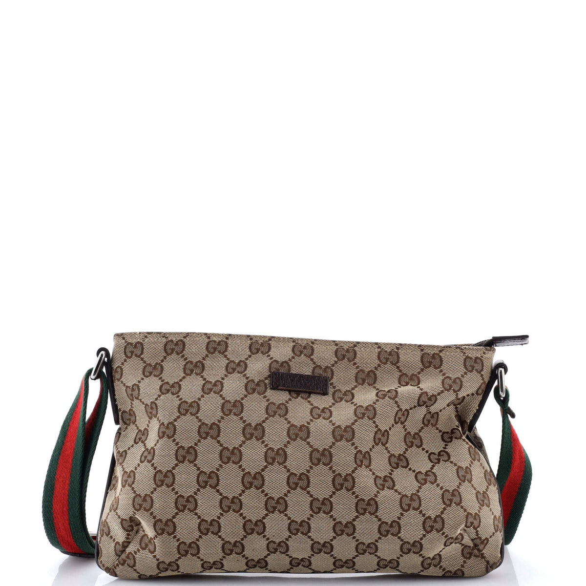 Gucci GUCCI Web Strap Messenger Bag GG Canvas Small