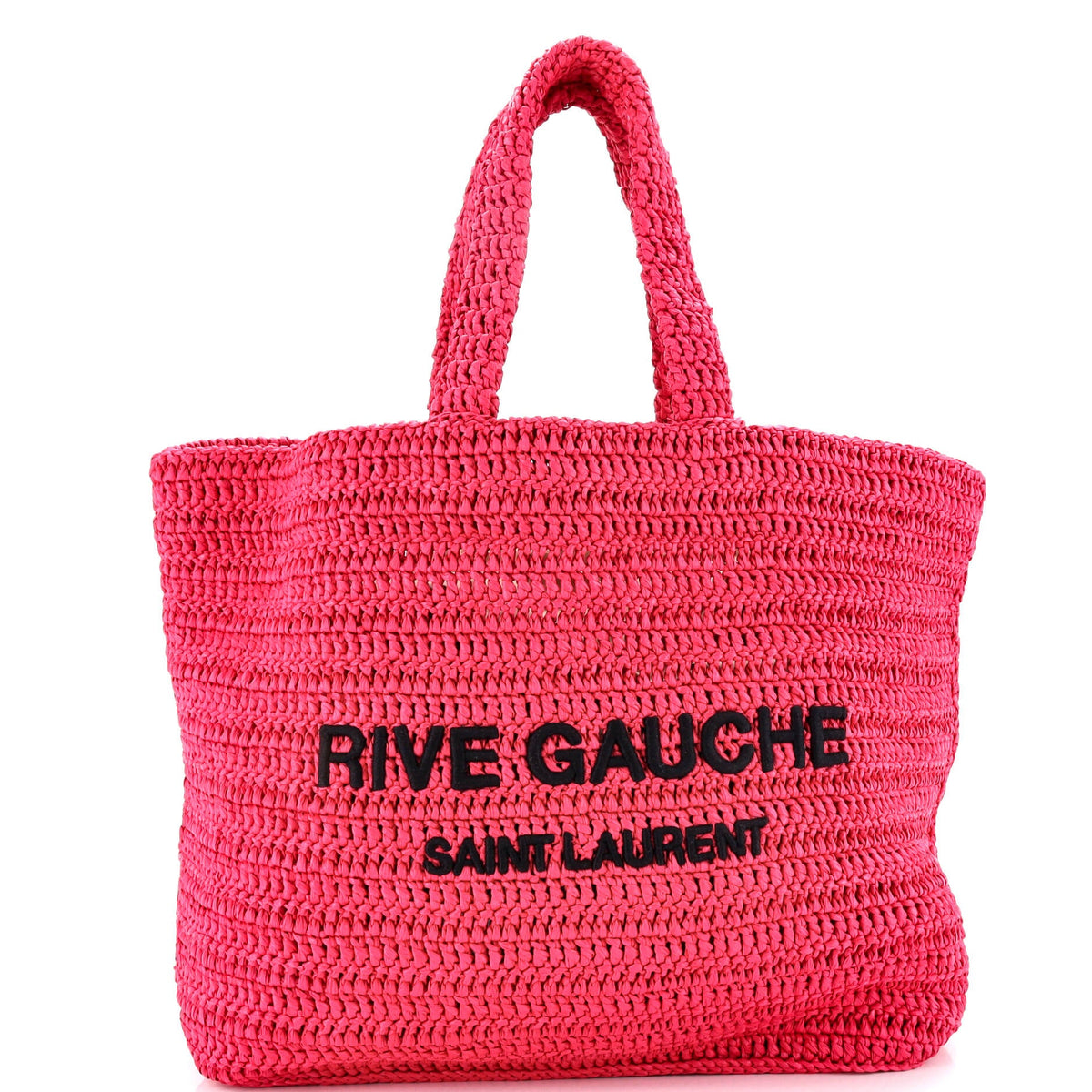 Saint Laurent Rive Gauche Supple Tote Raffia