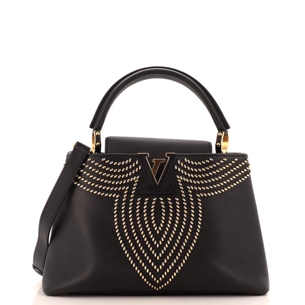 Louis Vuitton Capucines Bag Fleur De Lys Taurillon Leather PM