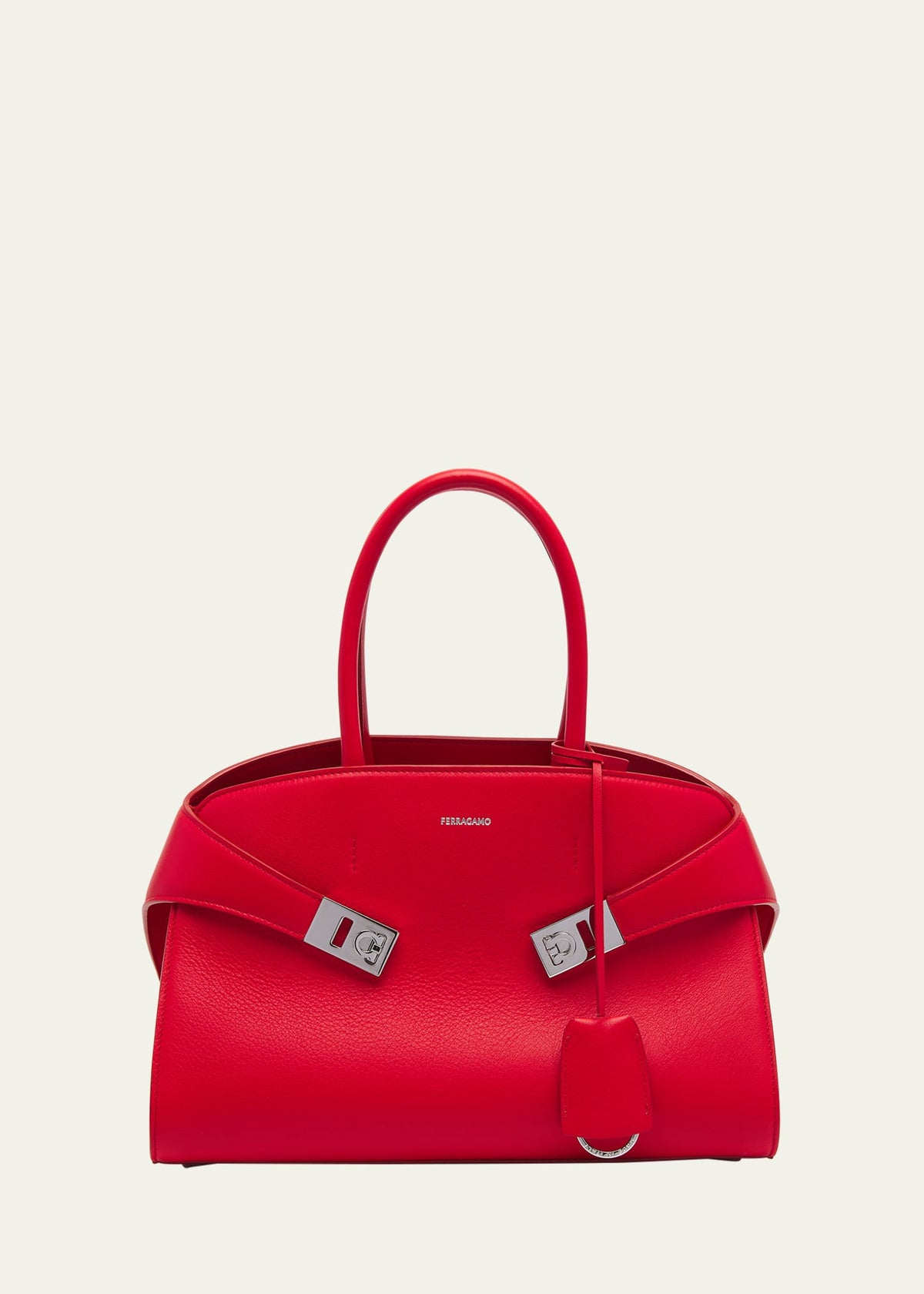 Ferragamo Hug Small Leather Top-Handle Bag