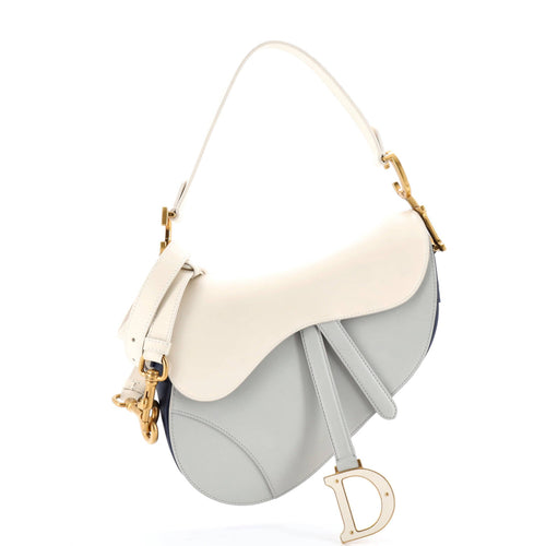Saddle Handbag with Strap Leather Medium