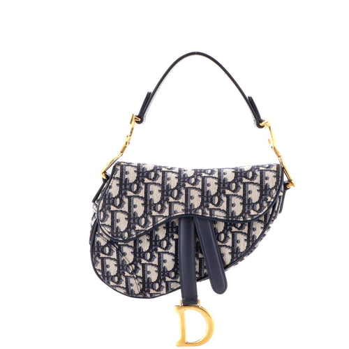 Saddle Handbag Oblique Canvas Mini